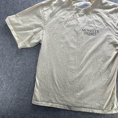 Monster Trend Shirt Mens XL Beige Graphic Swimmer Back Print Casual Streetwear