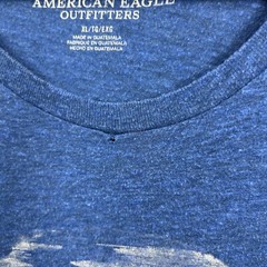 American Eagle T Shirt Mens Size XL Blue Short Sleeve Graphic Eagle Globe