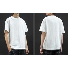 Universal Men’s Polyester Fiber Plain Crew Neck Tee Short Sleeves T-Shirt M-3XL