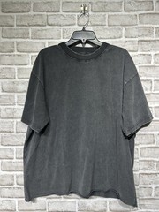 Pacsun Men’s Cropped Black T-Shirt Black Washed Size XL New