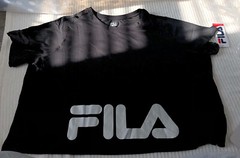 SELECT SIZE- Fila Key Player Crew Shirt – Black