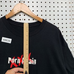 Vintage Fashion Victim Porn Again T Shirt Mens XL Black 90s XXX Graphic Tee
