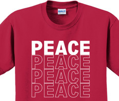 Peace Christmas Holiday T-Shirt Short Sleeve Graphic tee Unisex Apparel Designs