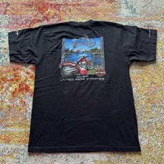 Vintage Harley Davidson Dubai Bike Week T-Shirt XL UAE Made in USA Black Graphic