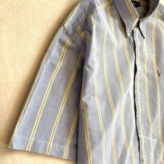 Ralph Lauren BLAKE Striped Oversized BD Shirt Short Sleeve Japan
