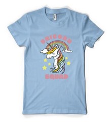 Unicorn Squad Mythical Rainbow Animal Personalised Unisex Adult T Shirt