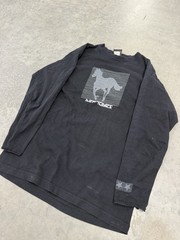 Rare 2000 Deftones Black Long Sleeve white pony Graphic Shirt Rock Band Tee