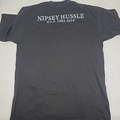 NIPSEY HUSSLE T-shirt Crenshaw Urban Hip Hop Rap HU$$LE Men’s Size Large