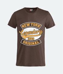 New York Legends T-Shirt Men Women Baseball Shirt Vintage Unisex