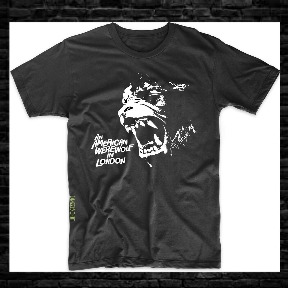 American Werewolf in London T-shirt 80s Horror SZ S-3XL