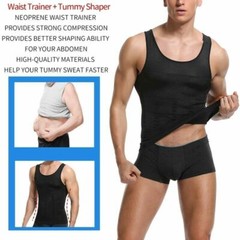 Men’s Slimming Body Shaper Shirt Compression Abs abdomen Control Belly Underwear