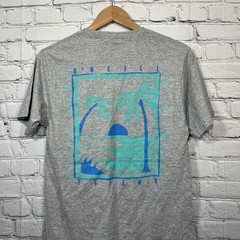 O’Neill Modern Fit T-Shirt Mens Small Gray Front/Back Graphic Logo Surf Beach