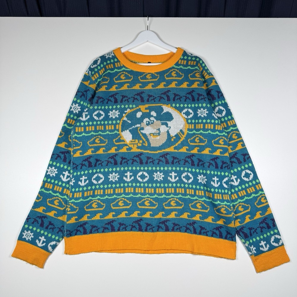 + Vintage 90s CAPTAIN CRUNCH Embroidered Sweater – Men’s Large – Acrylic – USA