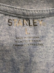 Stanley Workwear T-Shirt L | Blue Stretch Pocket Work Gear Short Sleeve NWT