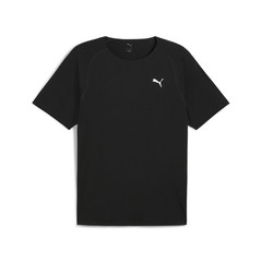 PUMA Run Cloudspun Crew Neck Short Sleeve Athletic T-Shirt Mens Black Casual Top