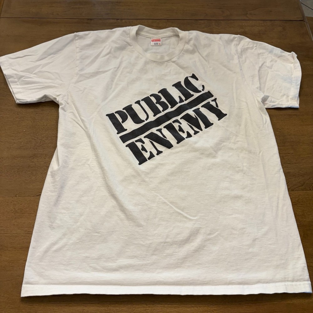 Supreme x Undercover Public Enemy Blow Your Mind Tee White XL Made in USA