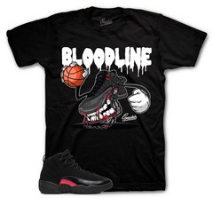 T-Shirt To Match Jordan 12 Bloodline Sneakers – Fly Kicks Sneaker Tee