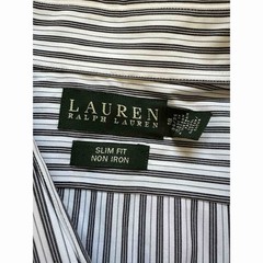 Lauren Ralph Lauren Slim Fit Dress Shirt 2XL Stripe Non-Iron Japan