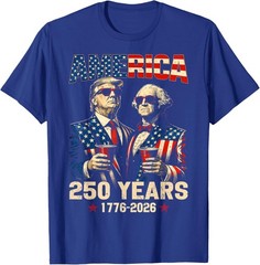 250 Years America Anniversary 250th Funny Trump Washington Unisex T-Shirt