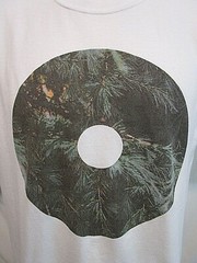EUC!! JAZ Modern Circle Nature Tree Branches Graphic White T Shirt Men Size L