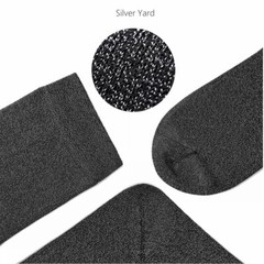 Anti Bacteria EMF Casual Socks for Therapy Healthy Silver Fiber Unisex 2 packs