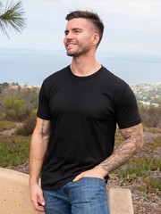 NEW Men’s Fresh Clean Threads All Black Crew 10-Pack – Regular FIT-SHIPS FREE!