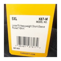 Carhartt Tee Shirt Men’s 5XL Blue Loose Fit Heavyweight Short Sleeve Workwear