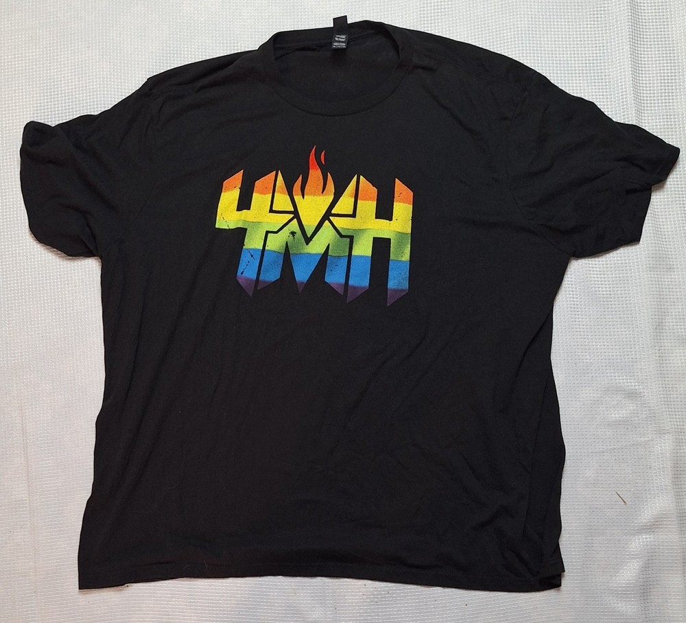 Black Graphic Short Sleeve T-shirt District Perfect Tri 4XL