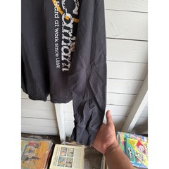Carhartt Mens Long Sleeve Graphic T-Shirt Black Large Workwear Logo Tee L