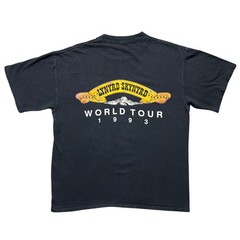 Vintage 90s 1993 Lynyrd Skynyrd World Tour T Shirt Mens Black Rock Band Large