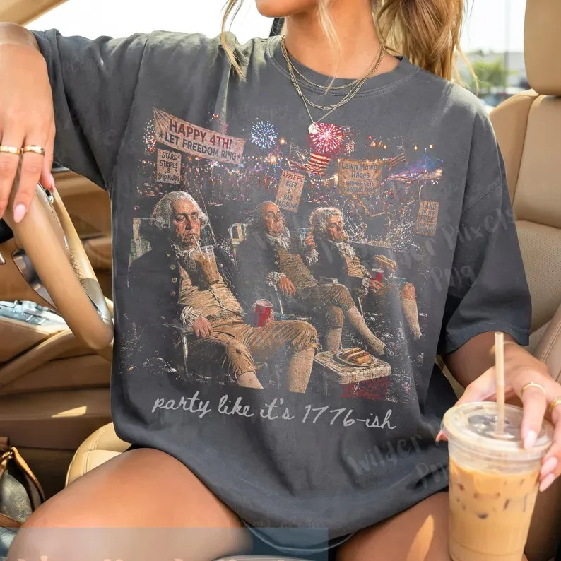 Party It’s 1776-ish Cowboy Frog Shirt ,Unhinged, world events,Sarcastic Politcal