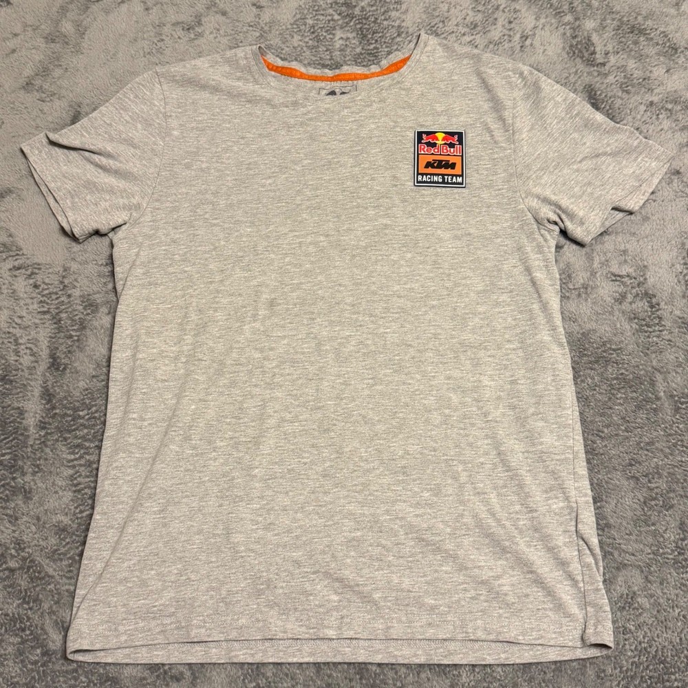 Red Bull KTM Racing Team Graphic T Shirt Men’s Small Gray Short Sleeve