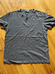 J.CREW Men’s Gray Solid Crew Neck Short Sleeve T-Shirt Size M Regular