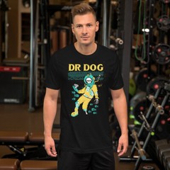 DR. DOG Concert Poster Vinyl Art Cover Black Short-Sleeve Unisex T-Shirt