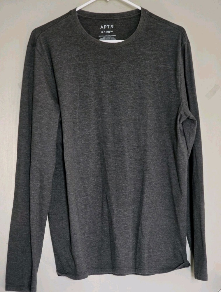 Apt. 9 Premier Flex Gray Long-Sleeve Men’s Medium T-Shirt
