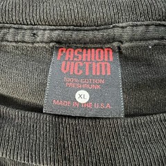 Vintage 1995 Fashion Victim Alien T Shirt Size XL Big Alien Head Single Stitch