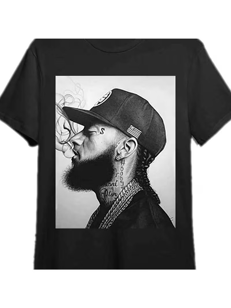 “NIPSEY HUSSLE” CREW NECK GRAPHIC T-SHIRT