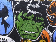 MARVEL COMICS Vintage T Shirt LARGE Graphic Tee SIZE L Captain America HULK Vtg