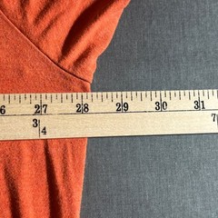 Polo Ralph Lauren Shirt Mens Size 2XB Orange Short Sleeve V-Neck Casual Cotton