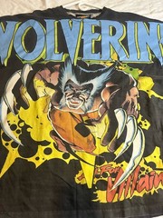 Art For Villains Shirt Men’s 3XL Grey AOP X-men Wolverine