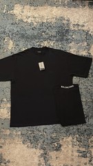 Balenciaga Black T Shirt Back Neck Logo Print Brand New Size XXL (True To Size)