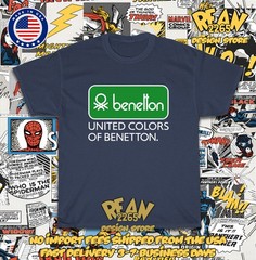 New Tee Benetton United Colors of Benetton Logo Men’s T-Shirt American T-Shirt