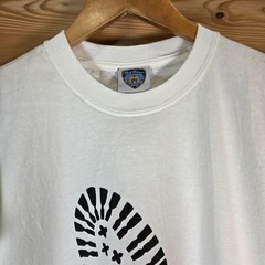 VTG Tom Of Finland Foot Print Stomp T-Shirt Men Medium BDSM Bondage Leather READ