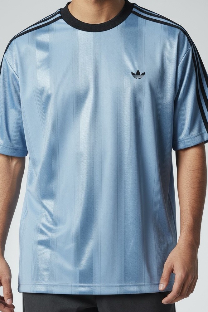 NWT Adidas Originals Jacquard Jersey Blue Black Men’s XL JW5879 T-Shirt