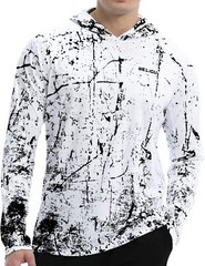 Men’s UPF 50+ Sun Hoodie Long Sleeve Fishing Shirt Lightweight Quick Dry