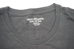 True Religion Men’s Black Graphic Logo Crew Neck Short Sleeve T-Shirt 3XL