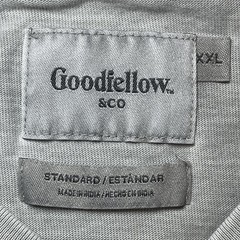 Goodfellow Co Mens XXL Vintage Wash Long Sleeve Pocket Tee Gray 100% Cotton