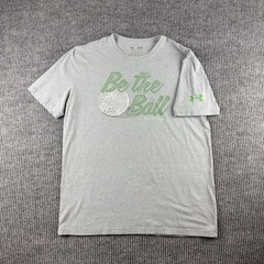 Under Armour Mens Caddyshack Be The Ball Golf Graphic T-Shirt Gray MD Loose Fit