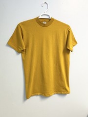 Vintage 70s Jockey Life Sun T Shirt Mustard Yellow Tee Mens XL Made in USA