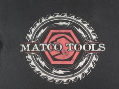 Vintage Matco Tools Shirt Mens Medium Black Mechanic Auto Shop Garage Cars Logo